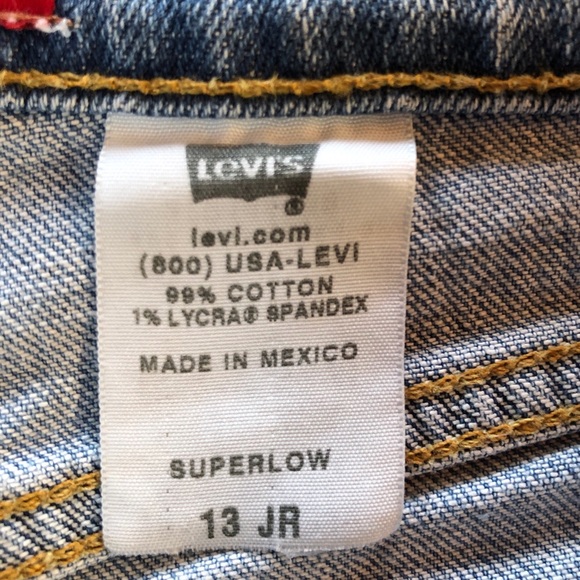 Vintage Levi’s SuperLow Stretch Denim Shorts (13 Junior) - Picture 5 of 15